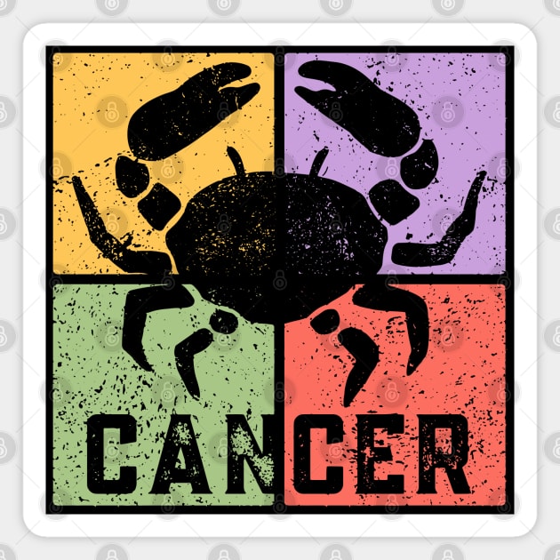 Cancer Zodiac Art - Crab Symbol Artwork Magnet by TuncGK